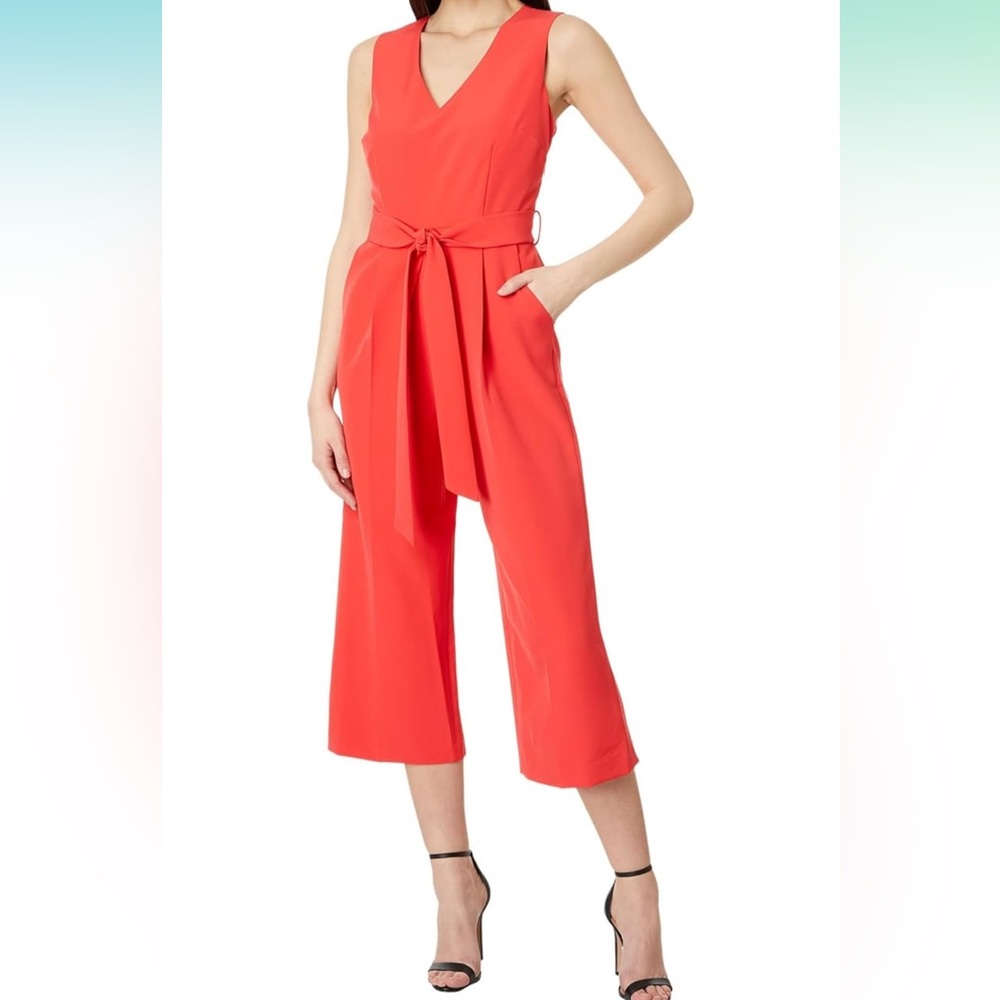 Vince Camuto Vibrant Coral Jumpsuit